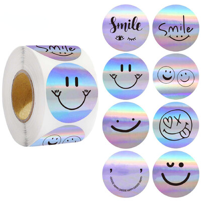 500 tk / rull 2,5 cm laserkleebiste auhinna dekoratiivkinke seeria isekleepuvad kirjatarvete kleebised