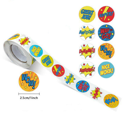 NOI Recompensa cu ridicata Autocolante motivaționale pentru studenți Cut Animal Holiday Festival de petrecere sărbători Etichete autoadezive Artizanat