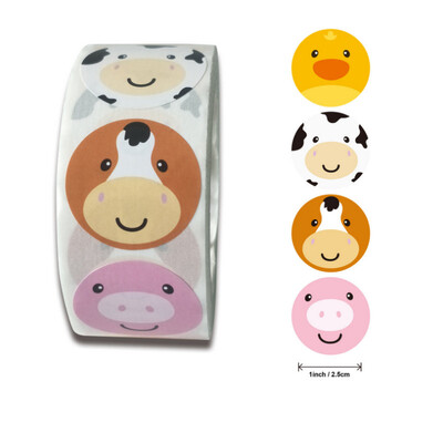 NOI Recompensa cu ridicata Autocolante motivaționale pentru studenți Cut Animal Holiday Festival de petrecere sărbători Etichete autoadezive Artizanat