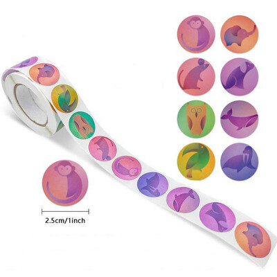 NOI Recompensa cu ridicata Autocolante motivaționale pentru studenți Cut Animal Holiday Festival de petrecere sărbători Etichete autoadezive Artizanat