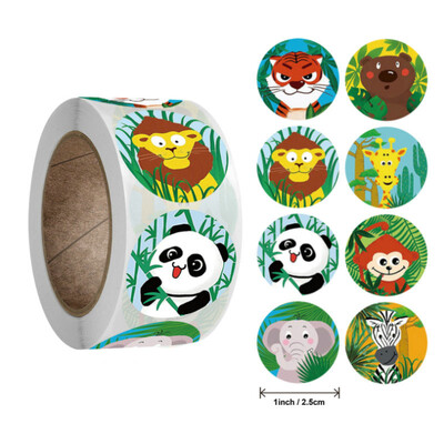 NOI Recompensa cu ridicata Autocolante motivaționale pentru studenți Cut Animal Holiday Festival de petrecere sărbători Etichete autoadezive Artizanat