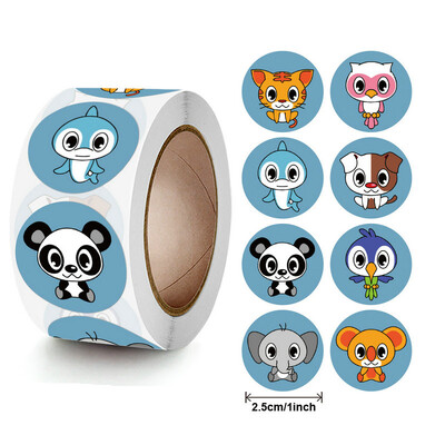 NOI Recompensa cu ridicata Autocolante motivaționale pentru studenți Cut Animal Holiday Festival de petrecere sărbători Etichete autoadezive Artizanat