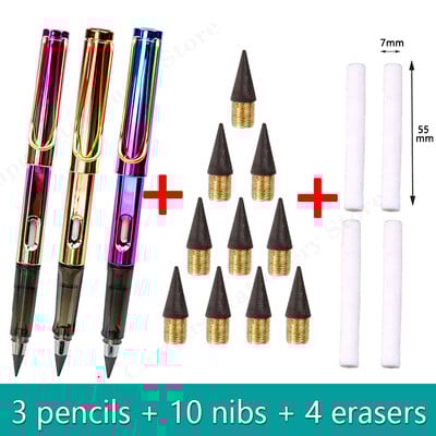 17 τμχ Eternity Pencils No Sharpening No Ink Infinity Pencils Kawaii Unlimited στυλό Είδη τέχνης Σχολική γραφική ύλη