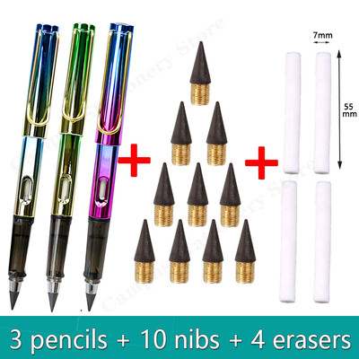 17 τμχ Eternity Pencils No Sharpening No Ink Infinity Pencils Kawaii Unlimited στυλό Είδη τέχνης Σχολική γραφική ύλη