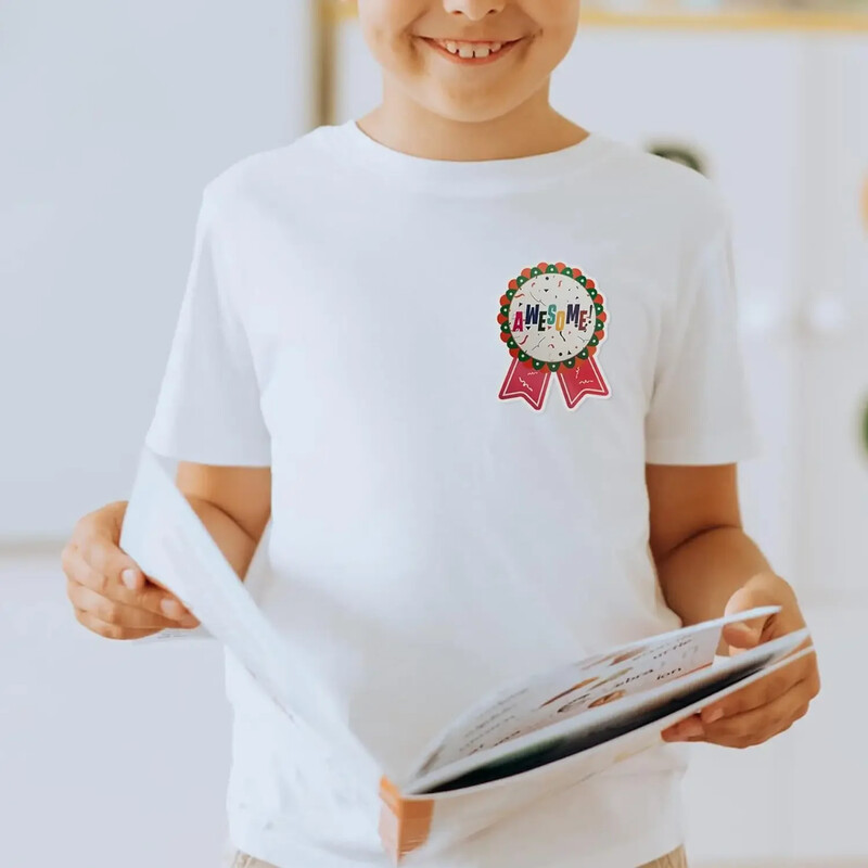 100 tk suured auhinnakleebised 70 mm sildid Kiitus ja lõbus tabel Suurepärane vau super töö Hästi tehtud Tore töö lastele Lapsed Õpetaja Vanem