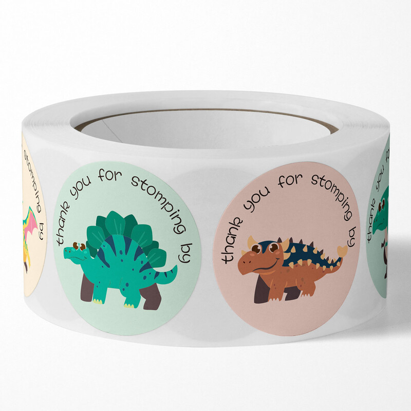 100-500 buc. Autocolante rotunde de recompensă pentru copii de dinozaur Etichete drăguțe de jucărie Decorare cadou Etichetă de etanșare Materiale de papetărie Autocolante