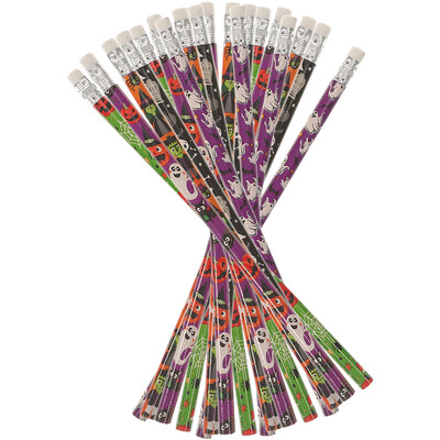 /60vnt. Rinkinys Trintukas Geras maišelio užpildai Mokykliniai rašymo pieštukai Vaikai Mokiniai piešia medinius Helovino trintukus animacinis filmas