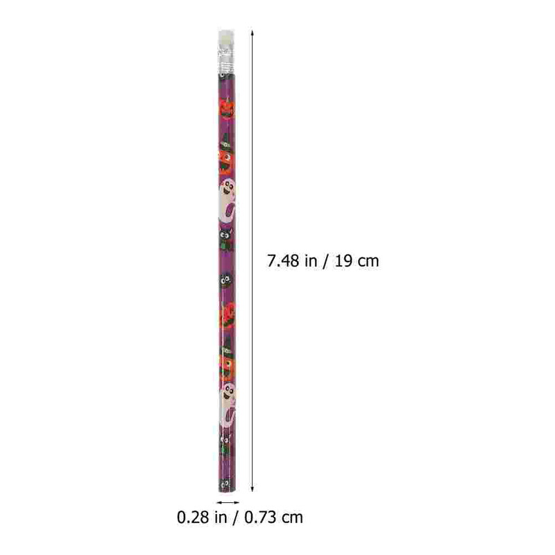 /60vnt. Rinkinys Trintukas Geras maišelio užpildai Mokykliniai rašymo pieštukai Vaikai Mokiniai piešia medinius Helovino trintukus animacinis filmas