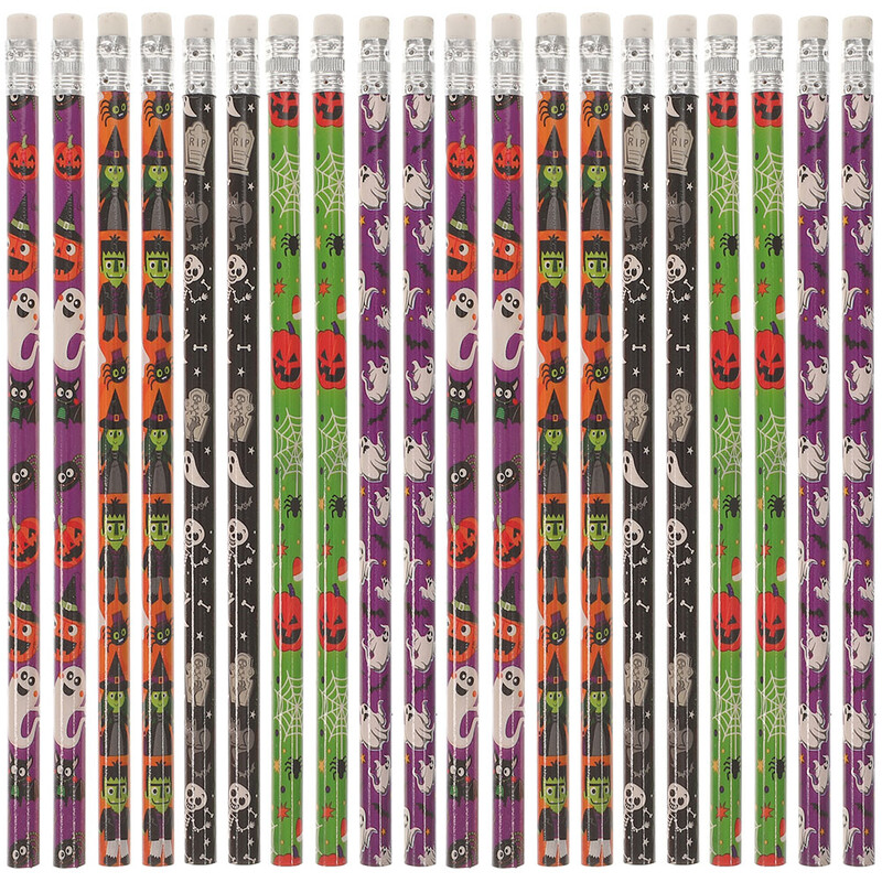 /60vnt. Rinkinys Trintukas Geras maišelio užpildai Mokykliniai rašymo pieštukai Vaikai Mokiniai piešia medinius Helovino trintukus animacinis filmas