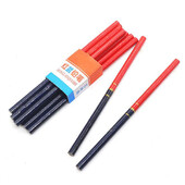 10/Set de creioane rotunde de tâmplărie, în două culori, albastru și roșu, pentru birou, desen, scriere, pix, pix din lemn