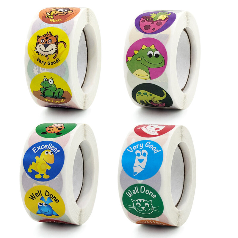 100-500 vnt. Zoologijos sodo gyvūnų animacinių filmų lipdukai vaikams klasikinių žaislų lipdukai lipdukai dinozaurai 1 colio sienų lipdukai