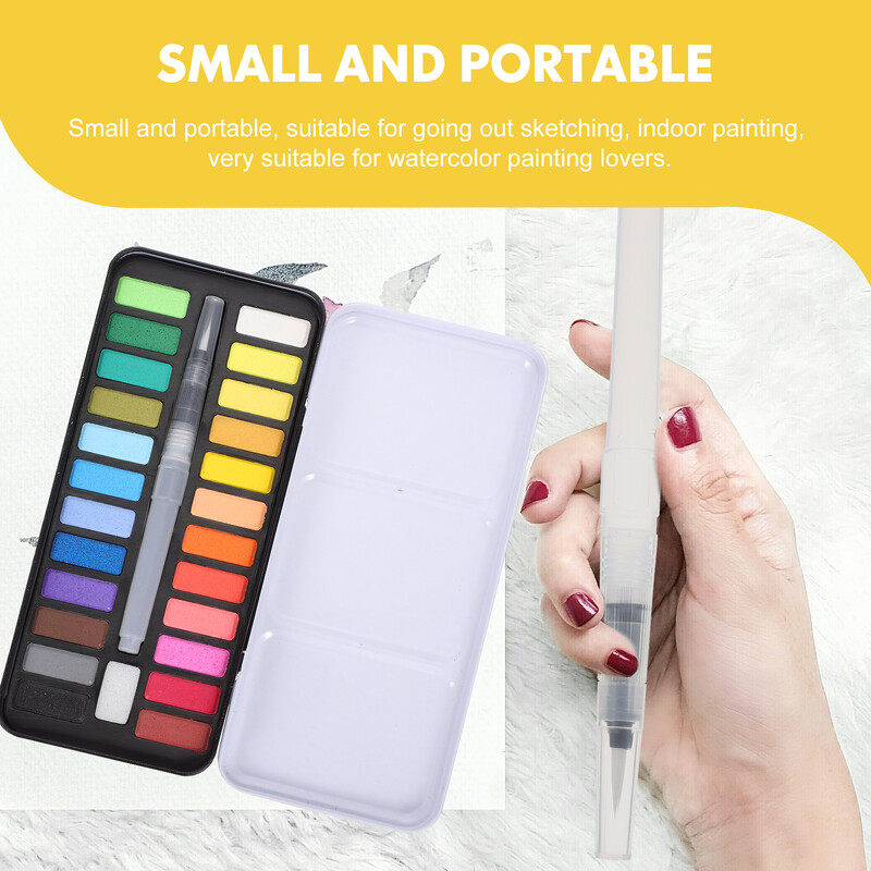 Плътен акварелен професионален комплект Аксесоар за доставка на боя Удобен многофункционален гваш за рисуване