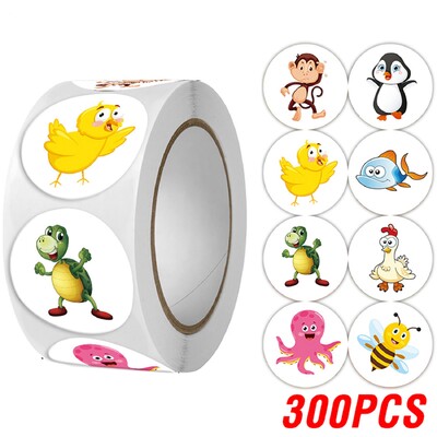 100-500 τμχ Αυτοκόλλητα ζωάκια κινουμένων σχεδίων Χαριτωμένο αυτοκόλλητο ανταμοιβής για παιδιά Διακόσμηση δώρου Φάκελοι σφραγιστικές ετικέτες Αυτοκόλλητα χαρτικά