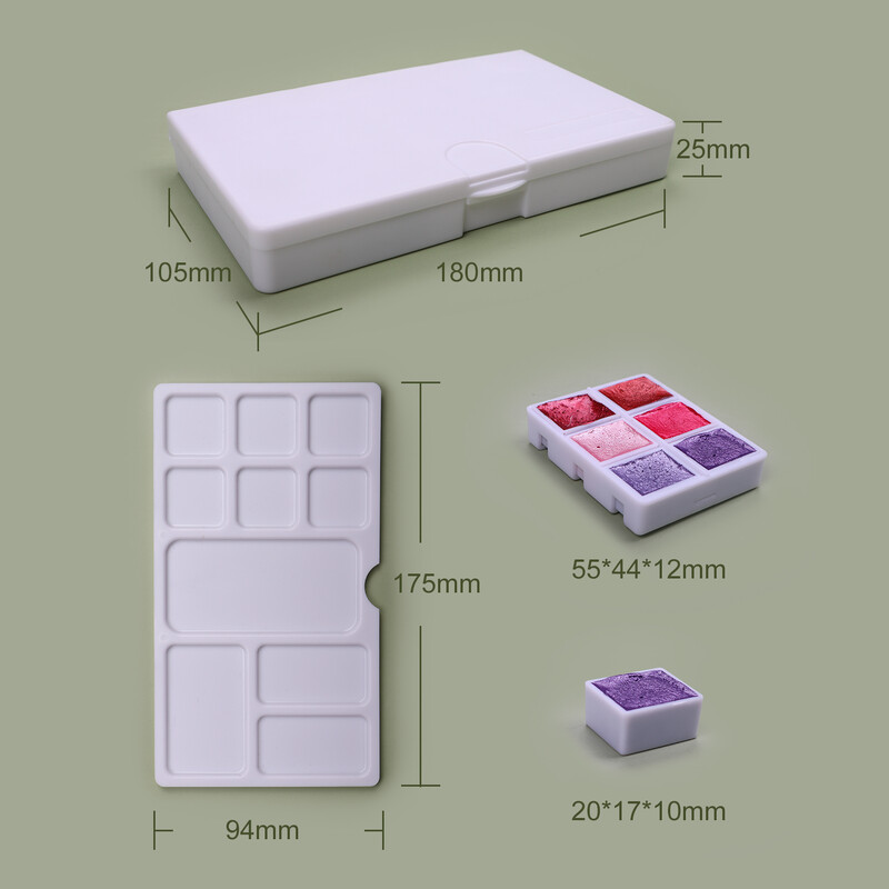 SeamiArt 24bojne svjetlucave metalne akvarelne boje Poklon kutije Set Artist Watercolor Pearl Pigment za pribor za crtanje