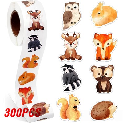 100-500 vnt Mieli gyvūnai Lipdukai Atlygio lipdukai vaikams Studentams Motyvacinės dovanos dekoravimo etiketės Kanceliarinės prekės lipdukas