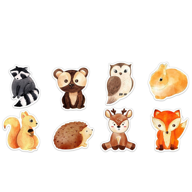 100-500 vnt Mieli gyvūnai Lipdukai Atlygio lipdukai vaikams Studentams Motyvacinės dovanos dekoravimo etiketės Kanceliarinės prekės lipdukas