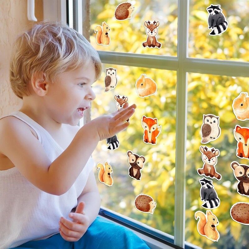 100-500 vnt Mieli gyvūnai Lipdukai Atlygio lipdukai vaikams Studentams Motyvacinės dovanos dekoravimo etiketės Kanceliarinės prekės lipdukas