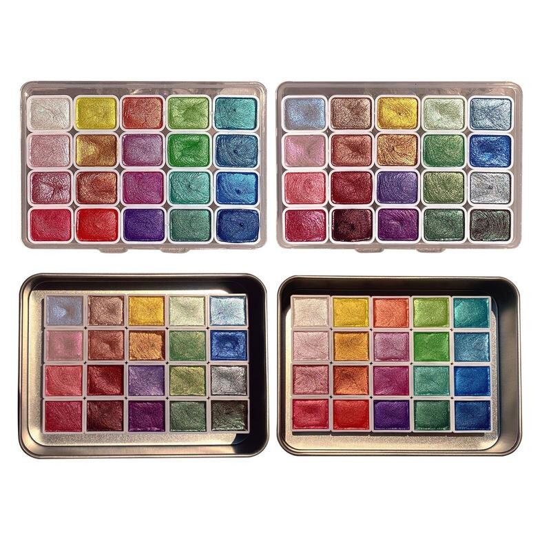 20 värvi tahked vesivärvid