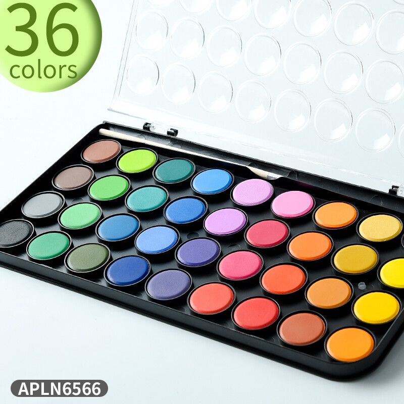 M&G kaasaskantav triikraud/plastkarp Tahke akvarell 12/28/36/48 Värvid Pigment Professionaalne akvarellimaalimistarvikute kunstitööriistade komplekt