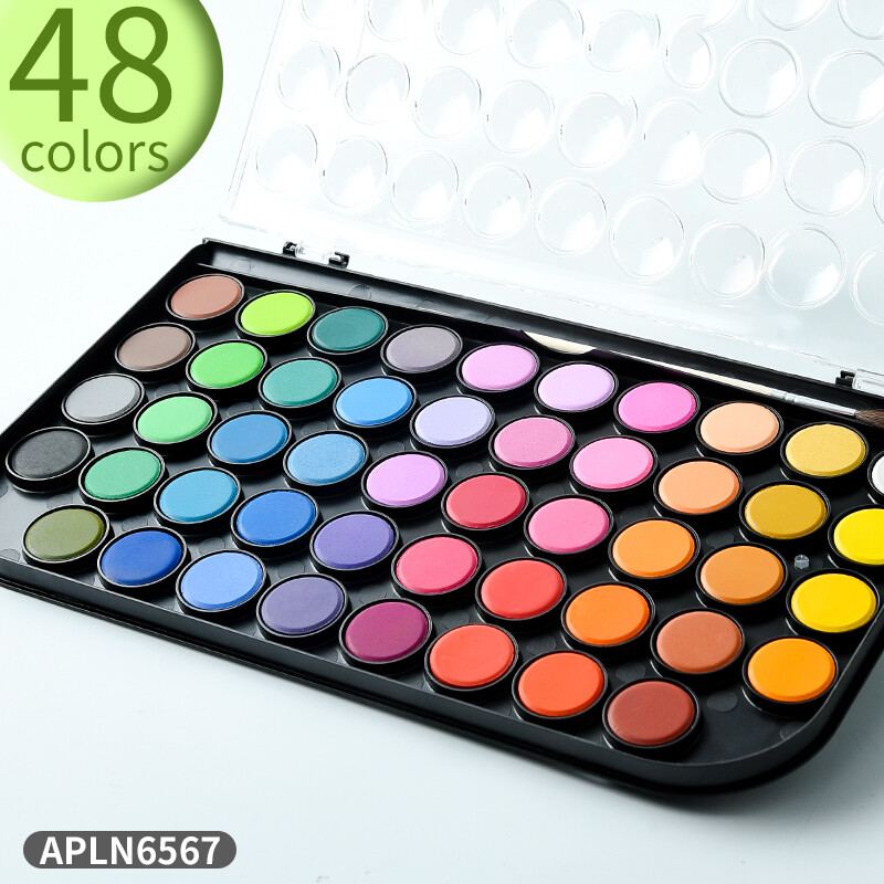 M&G kaasaskantav triikraud/plastkarp Tahke akvarell 12/28/36/48 Värvid Pigment Professionaalne akvarellimaalimistarvikute kunstitööriistade komplekt