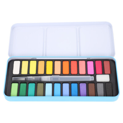 Solid Watercolor Kit Paint Supply Daugiafunkcis patogus priedų rinkinys Plastic Draw Travel Professional