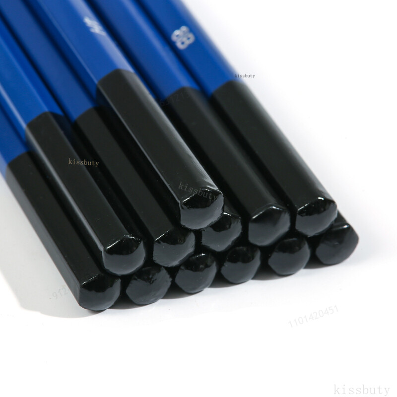 12 vnt. Profesionalus medinis eskizų piešimo pieštukas 5H 4H 3H 2H HB B 2B 3B 4B 5B 6B 8B Medienos dažymo pieštukai Kanceliarinės prekės