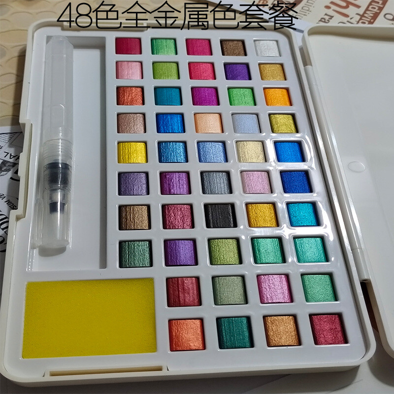 Solid Pigment Watercolor Nail Draw Χρώμιο γκλίτερ πούδρα Λουλούδια Διακόσμηση Χρωστική Νυχιών