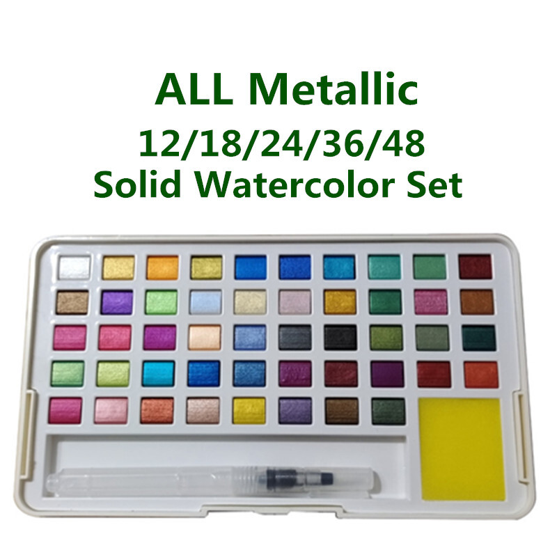 Solid Pigment Watercolor Nail Draw Χρώμιο γκλίτερ πούδρα Λουλούδια Διακόσμηση Χρωστική Νυχιών