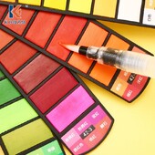 Επαγγελματικά Πτυσσόμενα Εργαλεία Ζωγραφικής σε σχήμα ανεμιστήρα Επαγγελματικά Πτυσσόμενα Εργαλεία Ζωγραφικής με Στερεά Ακουαρέλα