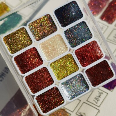 Laserska jednobojna akvarelna boja 12 boja 1 ML Čarobna linija u boji Potezi za slikanje Kist za kaligrafiju Nokti Akvarel pribor za umjetnost