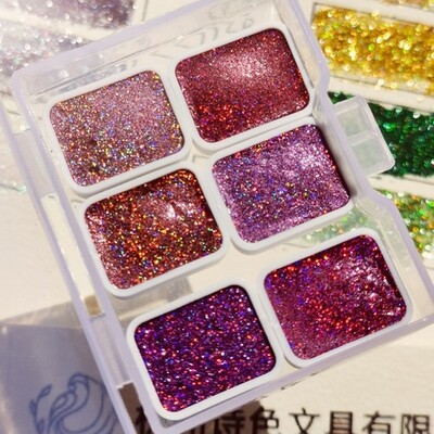 Laserska jednobojna akvarelna boja 12 boja 1 ML Čarobna linija u boji Potezi za slikanje Kist za kaligrafiju Nokti Akvarel pribor za umjetnost