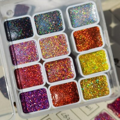 Laserska jednobojna akvarelna boja 12 boja 1 ML Čarobna linija u boji Potezi za slikanje Kist za kaligrafiju Nokti Akvarel pribor za umjetnost