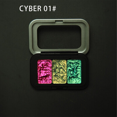 Sedefasta akvarel boja Chameleon Sjajni metalik čvrsti Acuarelas crtež Nail Art pribor za akvarel slikanje