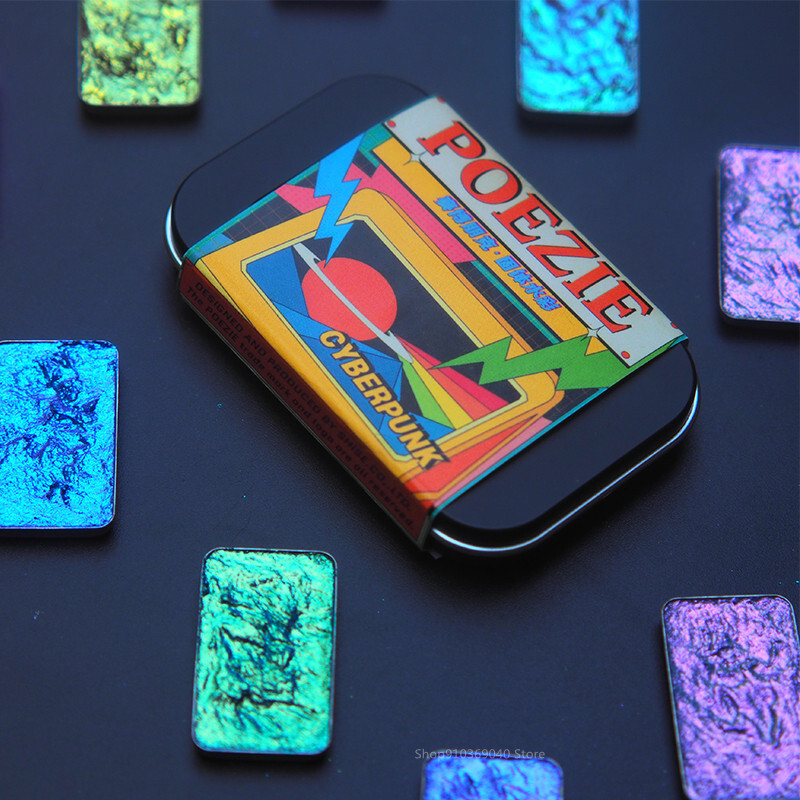 Sedefasta akvarel boja Chameleon Sjajni metalik čvrsti Acuarelas crtež Nail Art pribor za akvarel slikanje