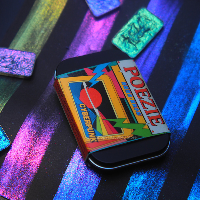 Sedefasta akvarel boja Chameleon Sjajni metalik čvrsti Acuarelas crtež Nail Art pribor za akvarel slikanje