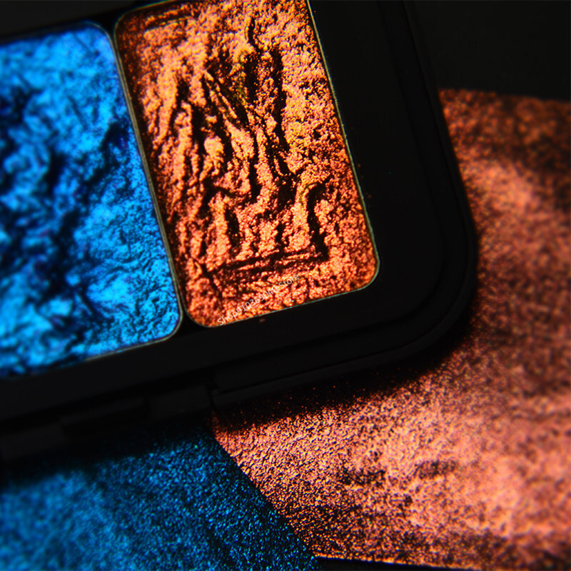 Sedefasta akvarel boja Chameleon Sjajni metalik čvrsti Acuarelas crtež Nail Art pribor za akvarel slikanje