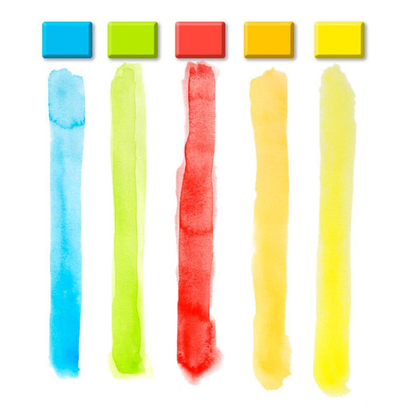 Nešiojamas vientisas akvarelinių dažų rinkinys 18/24/36/42 spalvų akvarelinė spalva su rašikliu pradedantiesiems studentams, piešiantiems mokyklines reikmenis