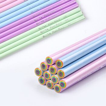 Rainbow Paper Pencil 12/box Student HB Sketch Sketch Writing Pen School Ζωγραφική Γραφική ύλη Είδη γραφείου Δώρο για την ημέρα των παιδιών