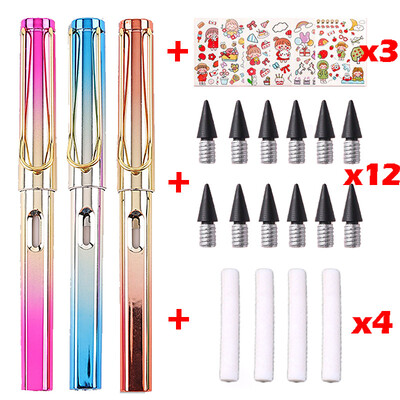 22 buc. Creion Kawaii Eternal Scriere nelimitată pentru copii Artă Pix drăguț Anime fără ascuțire Desen Rechizite școlare Papetarie