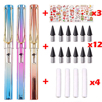 22 buc. Creion Kawaii Eternal Scriere nelimitată pentru copii Artă Pix drăguț Anime fără ascuțire Desen Rechizite școlare Papetarie