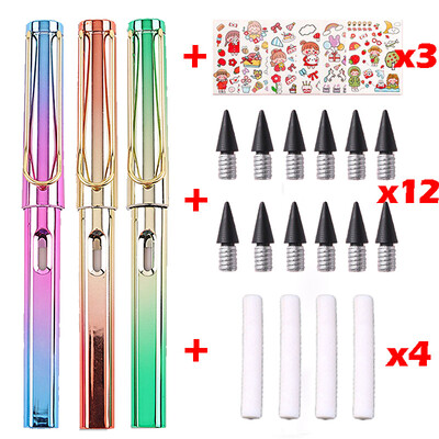 22 buc. Creion Kawaii Eternal Scriere nelimitată pentru copii Artă Pix drăguț Anime fără ascuțire Desen Rechizite școlare Papetarie