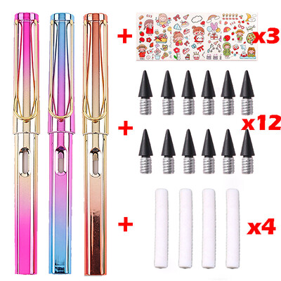 22 buc. Creion Kawaii Eternal Scriere nelimitată pentru copii Artă Pix drăguț Anime fără ascuțire Desen Rechizite școlare Papetarie