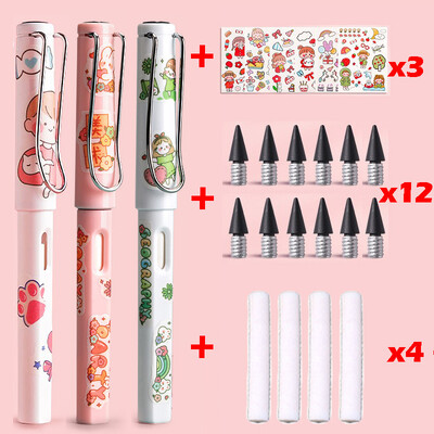 22 buc. Creion Kawaii Eternal Scriere nelimitată pentru copii Artă Pix drăguț Anime fără ascuțire Desen Rechizite școlare Papetarie