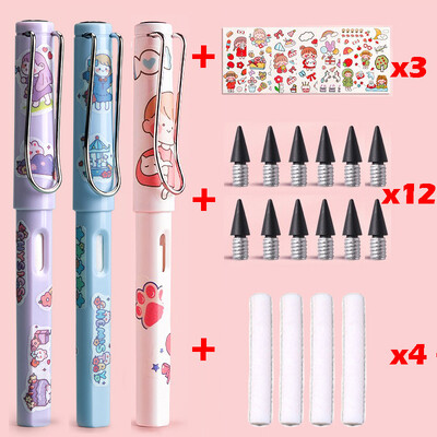 22 buc. Creion Kawaii Eternal Scriere nelimitată pentru copii Artă Pix drăguț Anime fără ascuțire Desen Rechizite școlare Papetarie