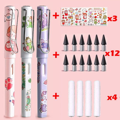 22 buc. Creion Kawaii Eternal Scriere nelimitată pentru copii Artă Pix drăguț Anime fără ascuțire Desen Rechizite școlare Papetarie