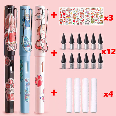 22 buc. Creion Kawaii Eternal Scriere nelimitată pentru copii Artă Pix drăguț Anime fără ascuțire Desen Rechizite școlare Papetarie