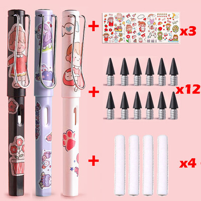 22 buc. Creion Kawaii Eternal Scriere nelimitată pentru copii Artă Pix drăguț Anime fără ascuțire Desen Rechizite școlare Papetarie