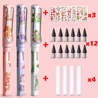 22 buc. Creion Kawaii Eternal Scriere nelimitată pentru copii Artă Pix drăguț Anime fără ascuțire Desen Rechizite școlare Papetarie
