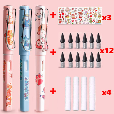 22 buc. Creion Kawaii Eternal Scriere nelimitată pentru copii Artă Pix drăguț Anime fără ascuțire Desen Rechizite școlare Papetarie
