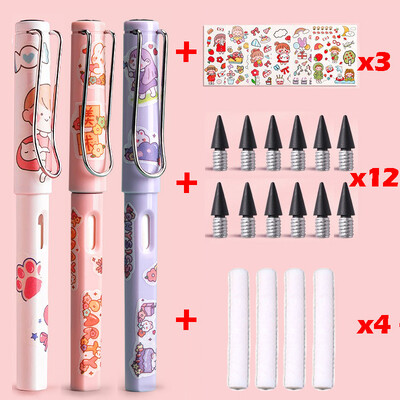 22 buc. Creion Kawaii Eternal Scriere nelimitată pentru copii Artă Pix drăguț Anime fără ascuțire Desen Rechizite școlare Papetarie